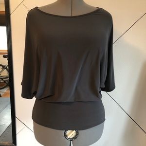 Clara S Dark Grey jersey Top Size Med